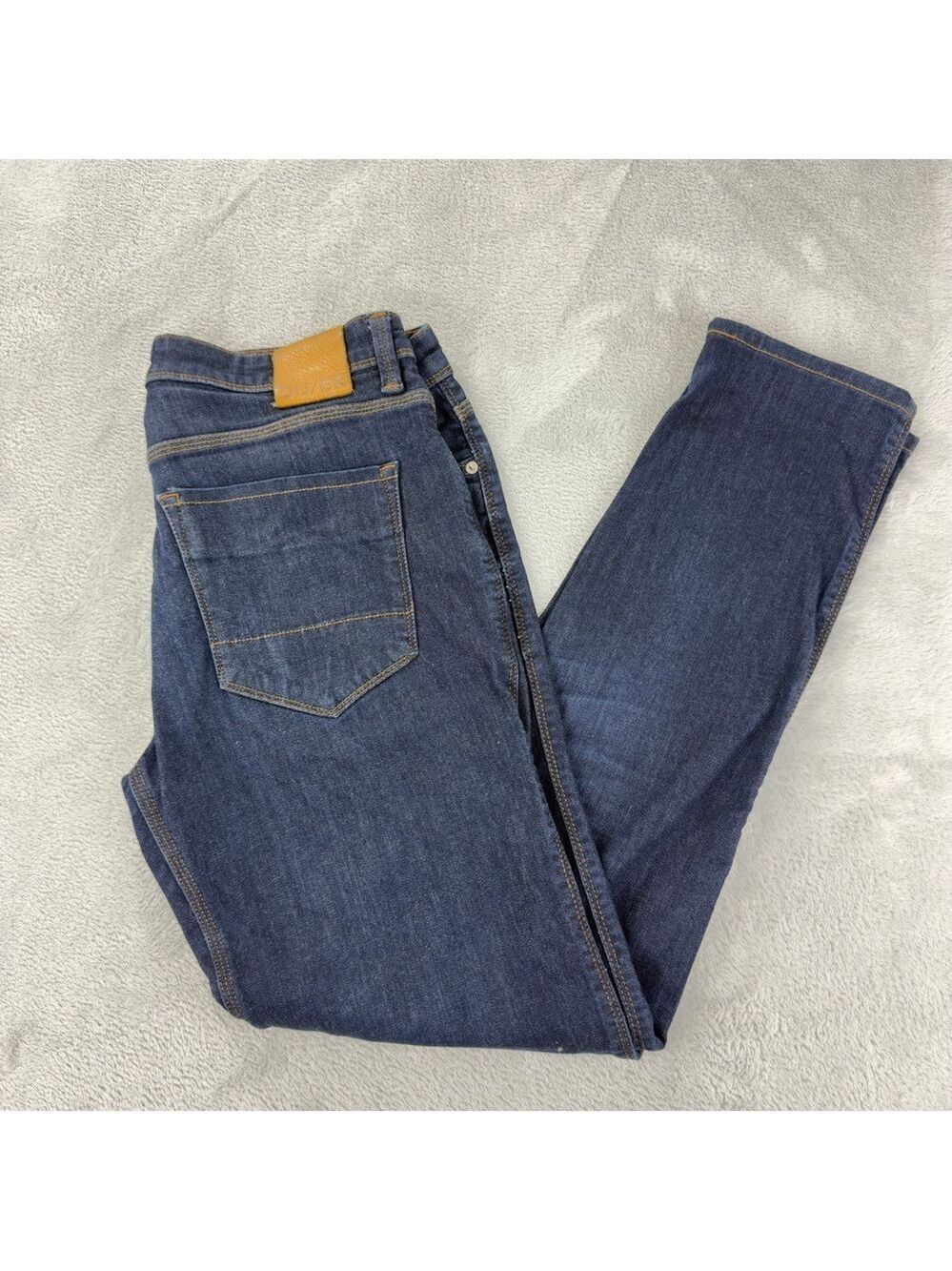 DU/ER Men's Size 34 W 31 L L2X Slim Fit MFLS3002 Style Number Denim Blue Jeans